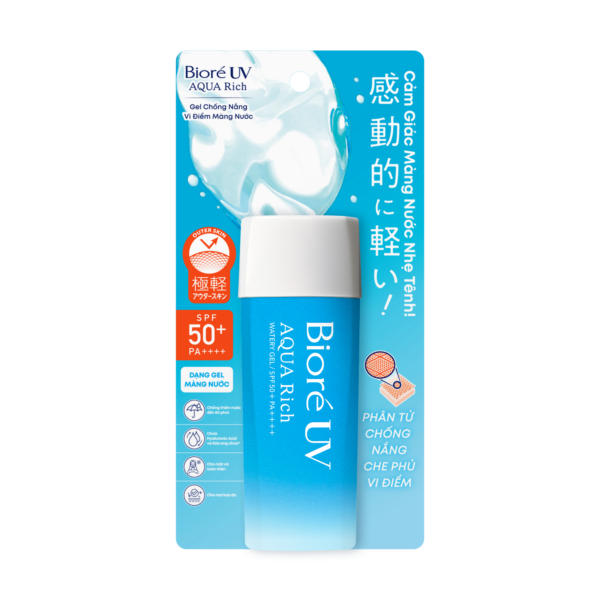 Gel Chống Nắng Biore UV Aqua Rich Watery Gel 90 ml SPF50+/PA++++ Màng Nước Dưỡng Da 90ml